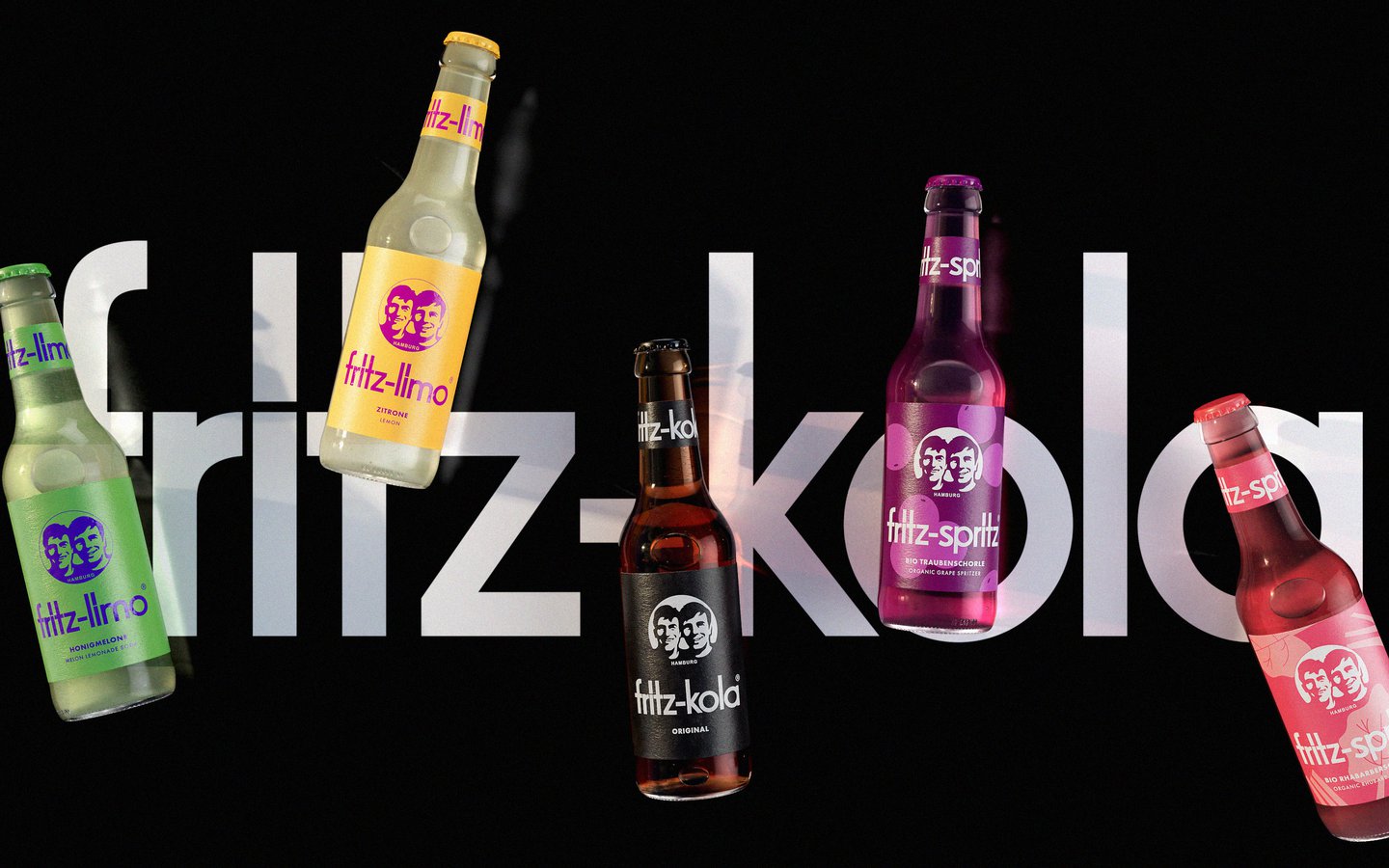 Founders’ friendly faces stick around in new brand identity for Fritz-Kola