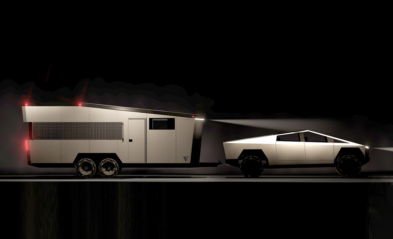 Living Vehicle CyberTrailer Adds a New Sharp Angle to Glamping